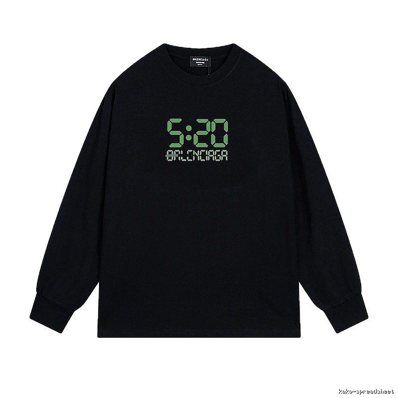 Balenciaga digital style black sweatshirt
