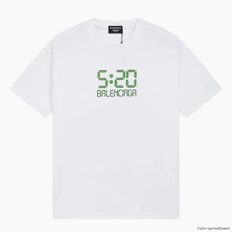 Balenciaga digital-style white T-shirt