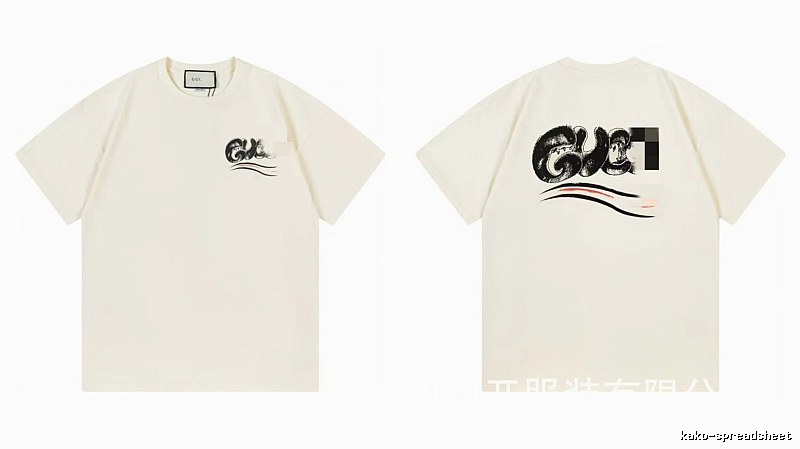 Balenciaga Graffiti Street Style Off-White Short-Sleeve T-Shirt