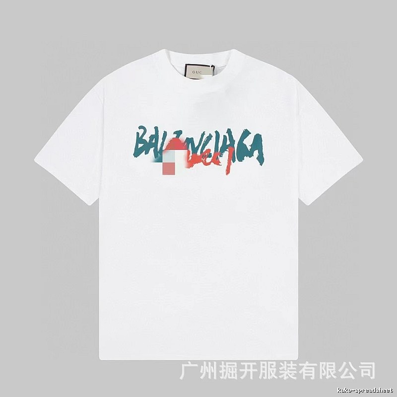 Balenciaga Graffiti Street Style White T-Shirt
