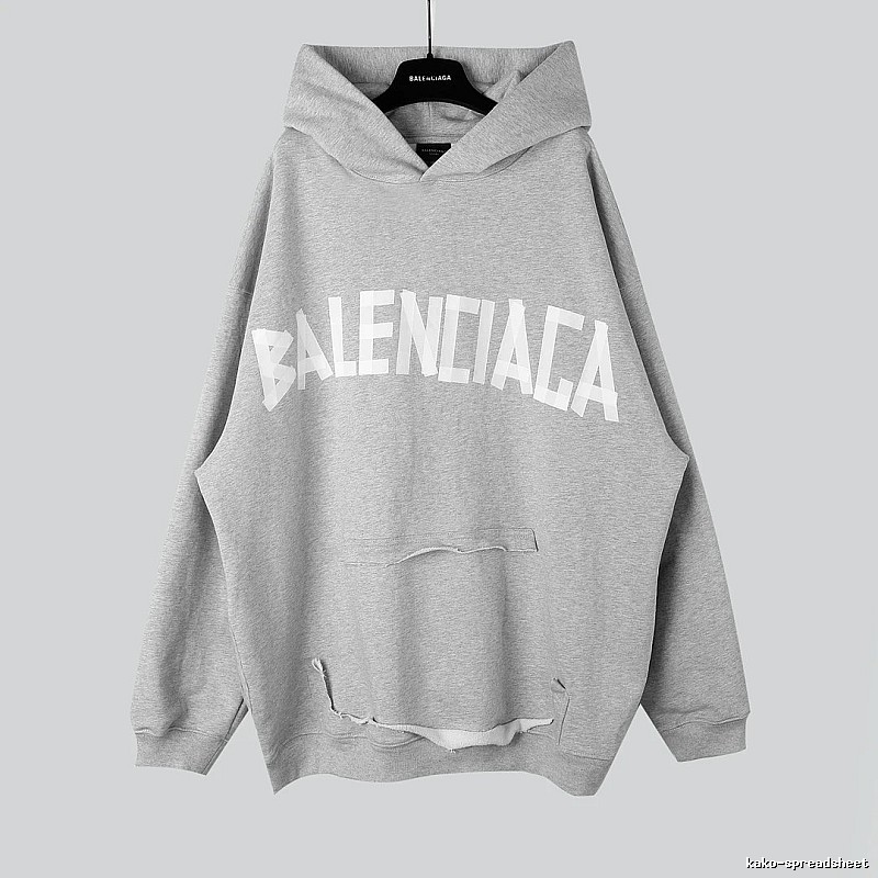 Balenciaga letter-style grey sweatshirt