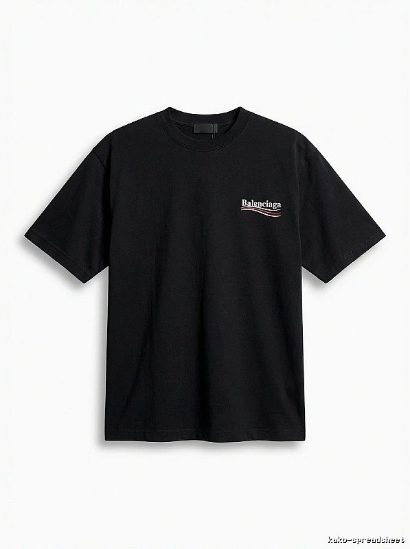 Balenciaga minimalist style black T-shirt