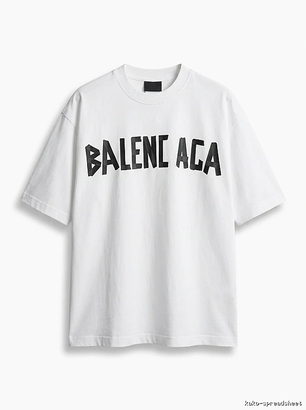 Balenciaga minimalist style white T-shirt