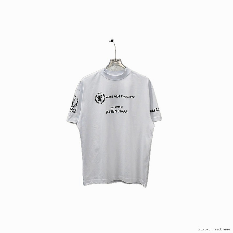 Balenciaga minimalist style white T-shirt