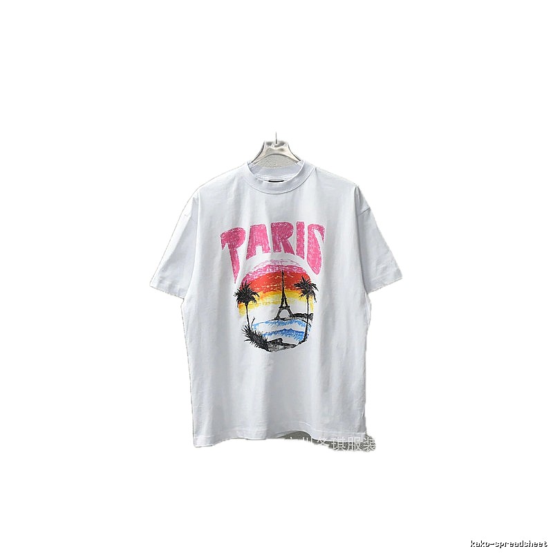 Balenciaga Printed Casual White T-shirt
