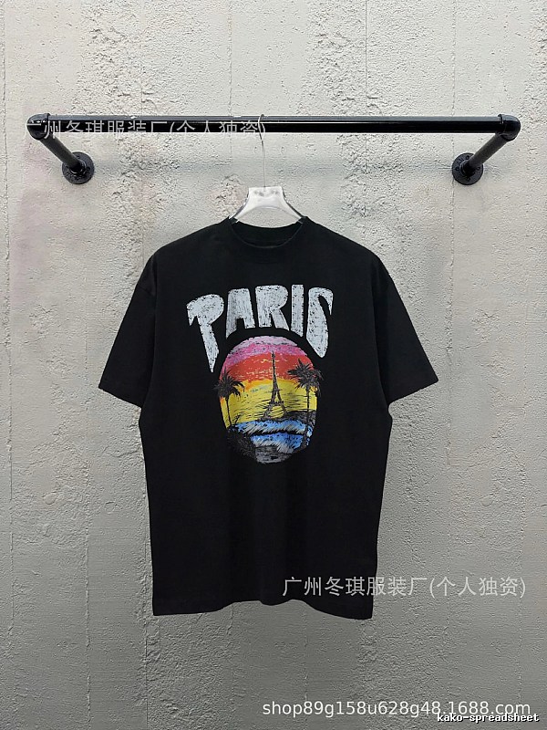 Balenciaga printed retro-style T-shirt