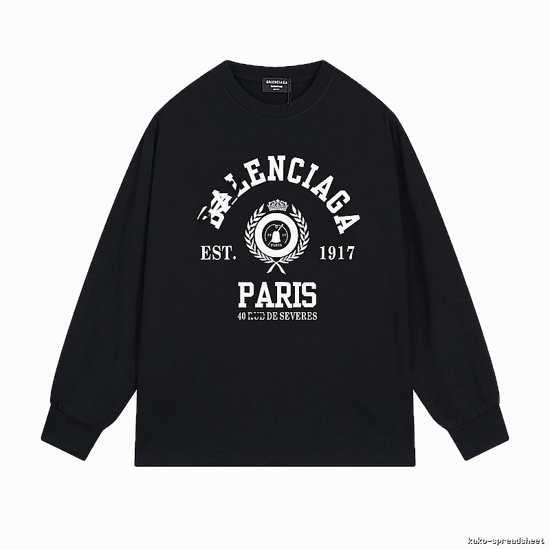 Balenciaga retro black long-sleeve
