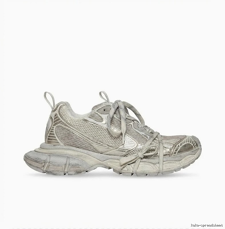 Balenciaga Retro Silver Sneakers