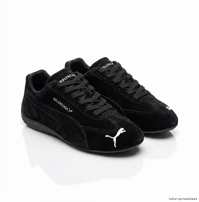 Balenciaga retro-style black shoes
