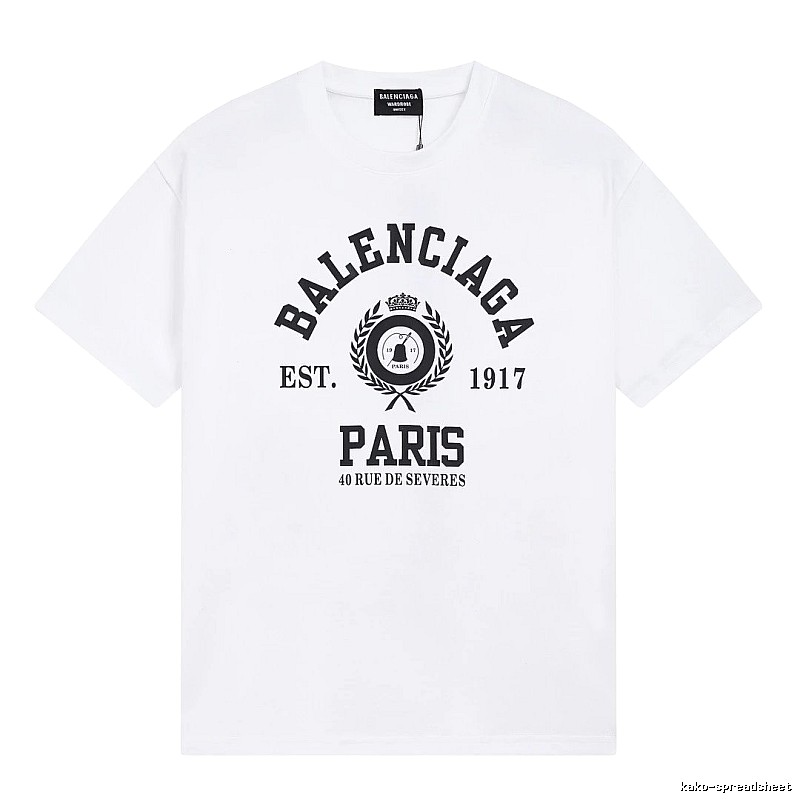 Balenciaga retro style white T-shirt