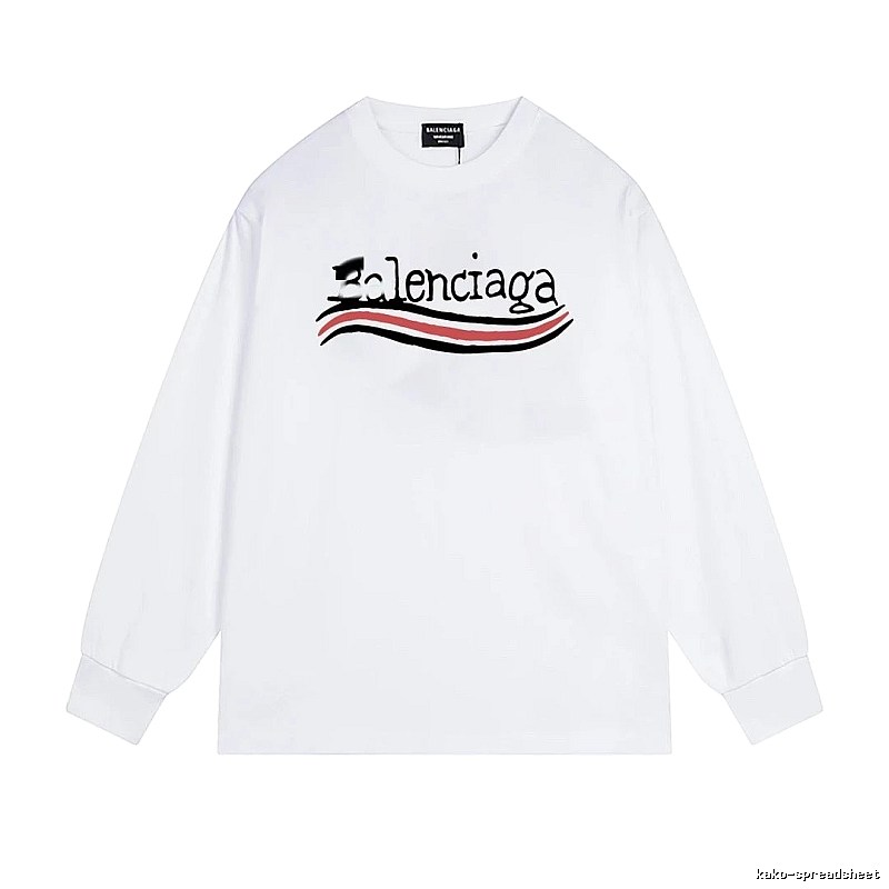 Balenciaga striped white long-sleeve
