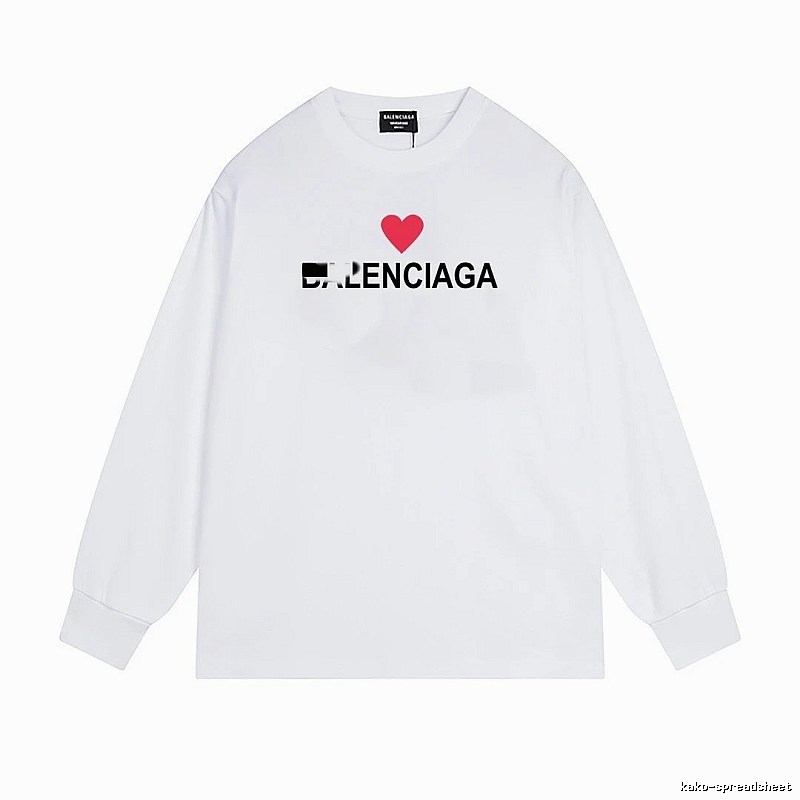 Balenciaga's simple white T-shirt with a heart design.