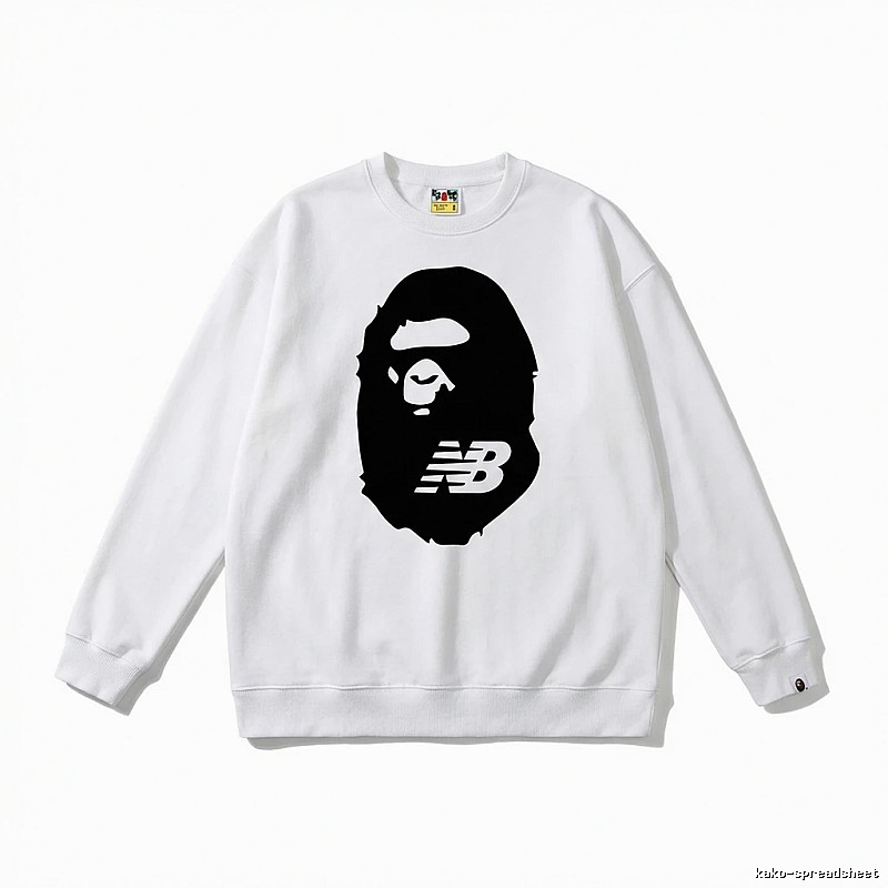 Bape Ape Head Classic White Sweatshirt
