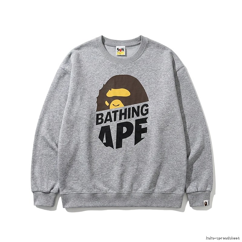 Bape Ape Head Grey Sweatshirt