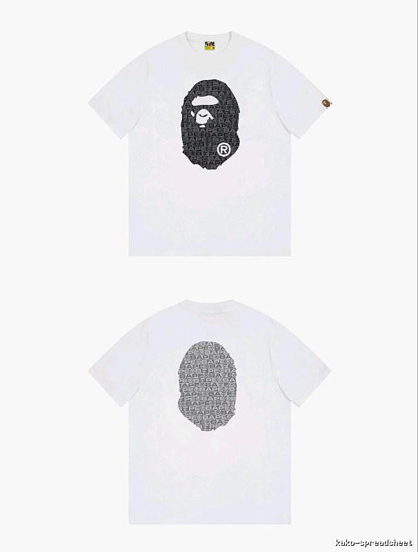 Bape Ape Head Simple White T-shirt