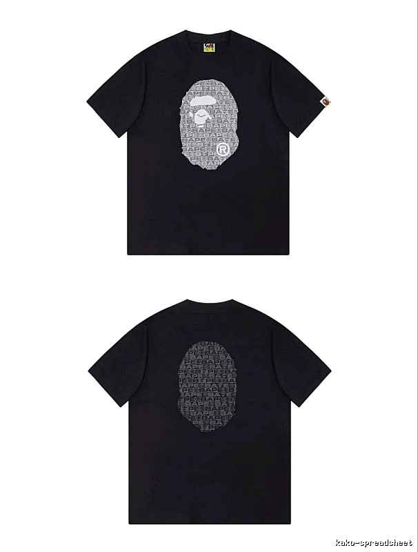 Bape Ape Head Trendy and Cool Black T-shirt