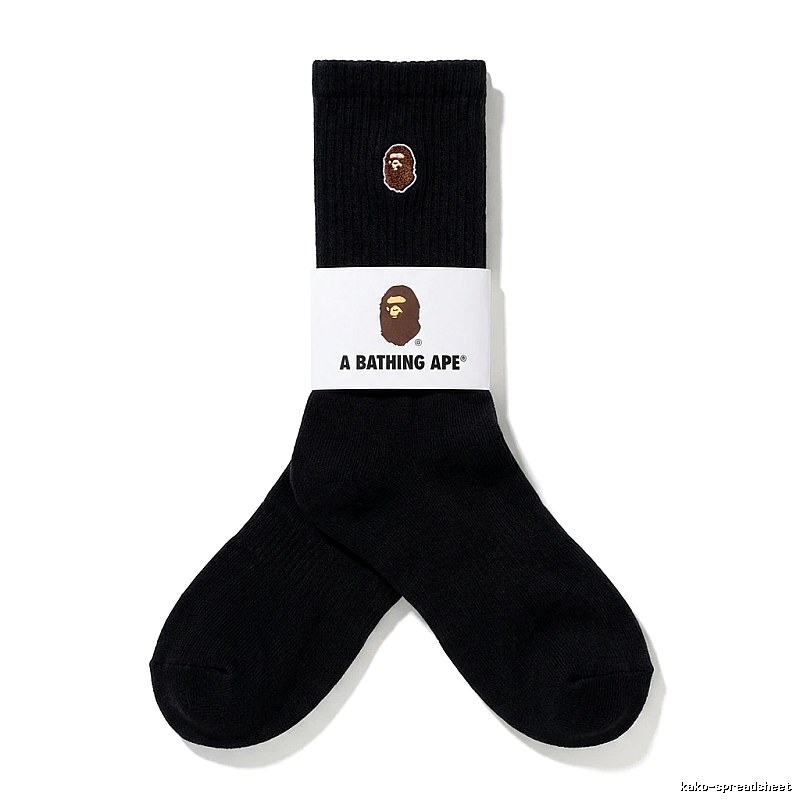 Bape Ape Head Trendy Black Socks