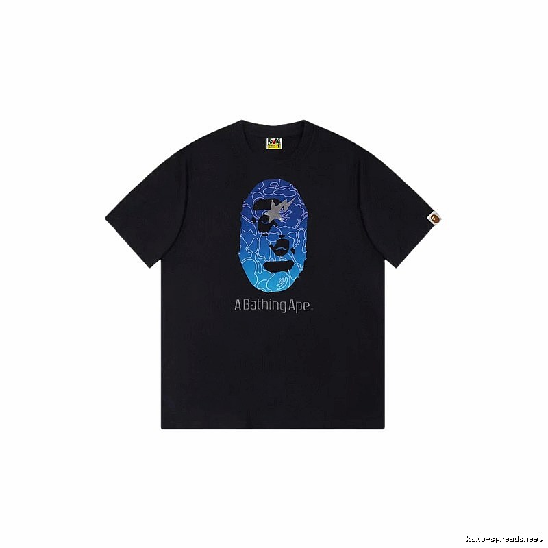 Bape Ape Head Trendy Cool Black T-shirt