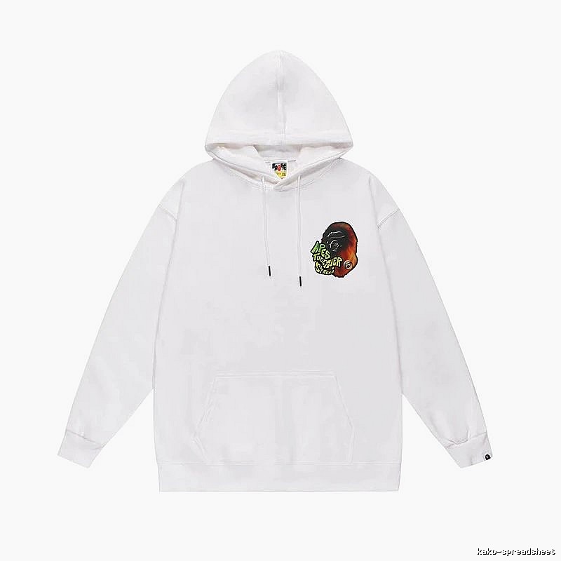 Bape Ape Head Trendy Cool White Sweatshirt