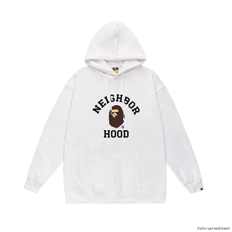 Bape Ape series white hoodie