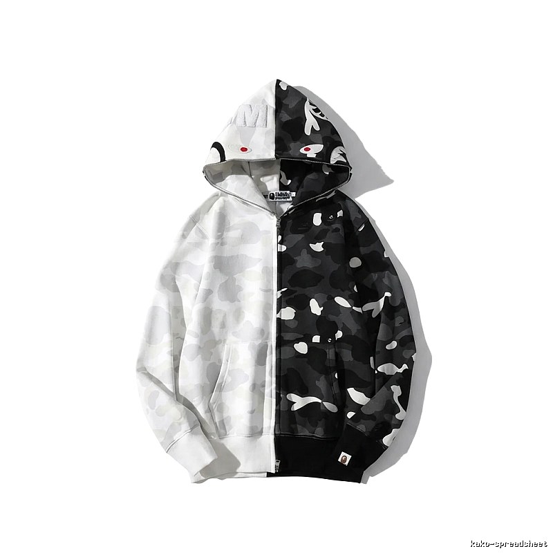 Bape camouflage patchwork style coat