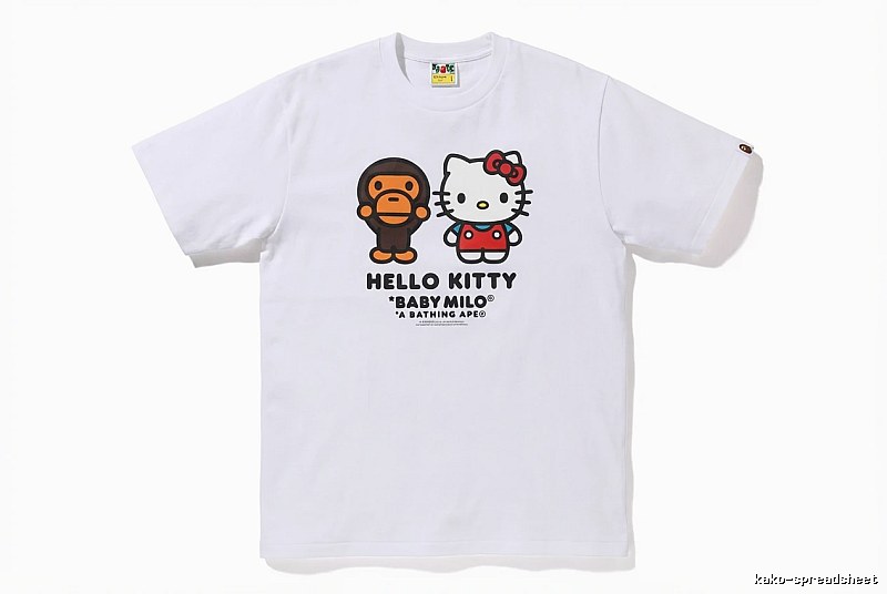 Bape co-branded cartoon white T-shirt
