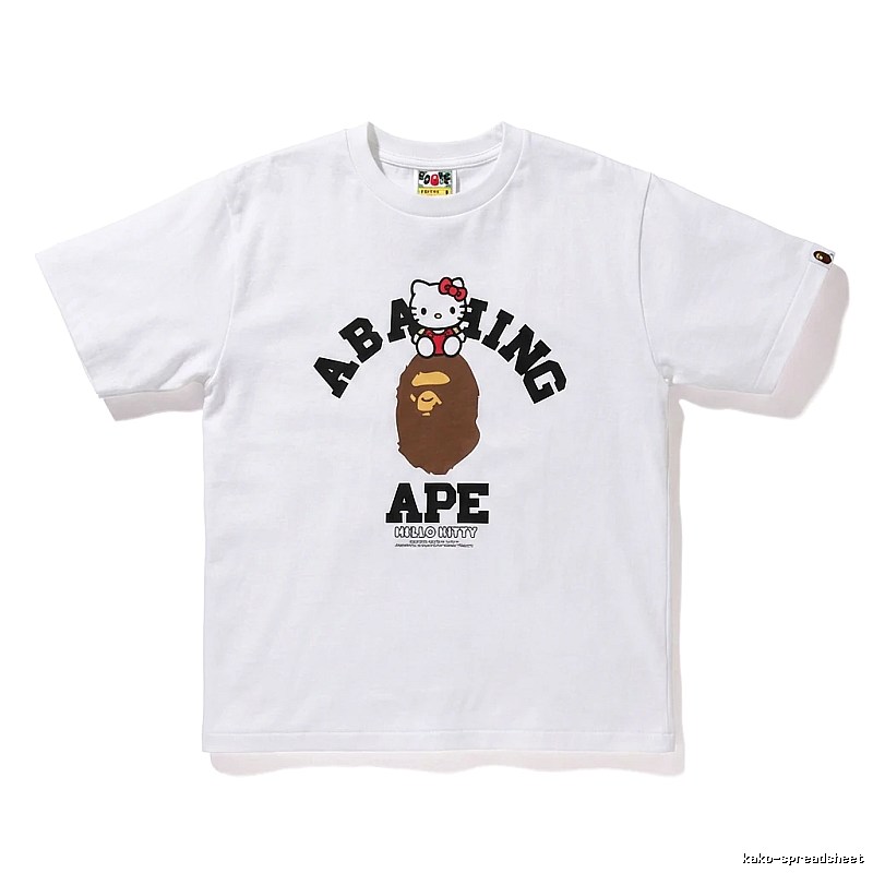 Bape Co-branded Cartoon White T-shirt