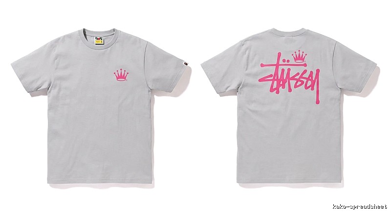 Bape Crown Print Trendy and Cool Short-sleeved Shirt
