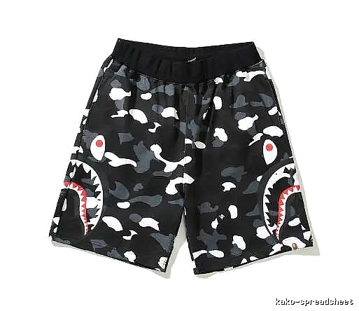 Bape Shark Camouflage Shorts
