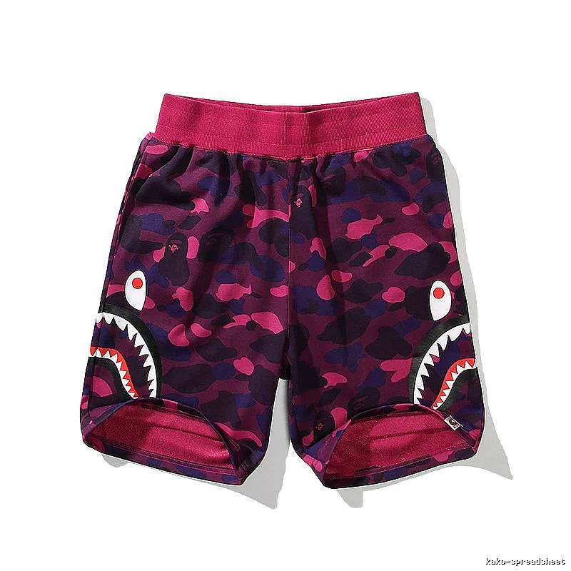 Bape Shark Camouflage Shorts