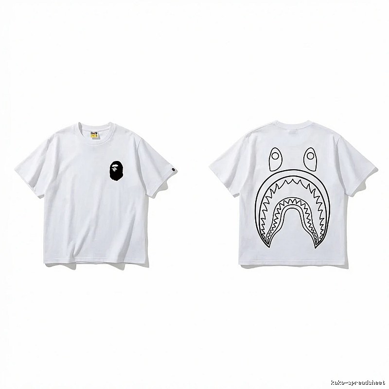 Bape Shark Series Simple White T-shirt