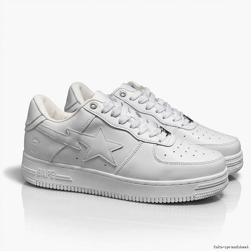 Bape Star Minimalist White Shoes