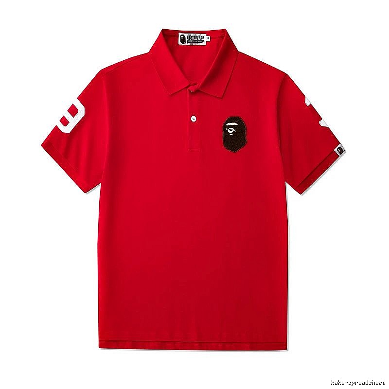 BAPE Travel Polo shirt White Polo Ape with Modern Look