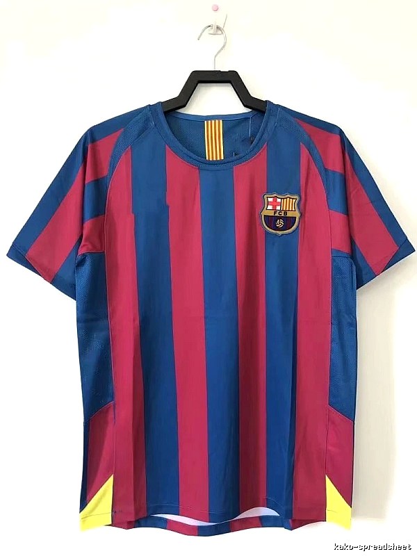 Barcelona Urban Retro soccer jersey Blue Red Barcelona with Casual Appeal