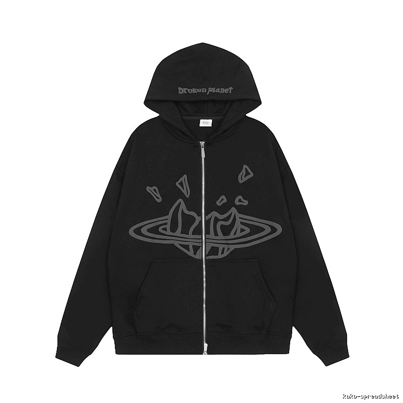 Broken Hearts Style H228 Skull Graphic Hoodie Campus Look