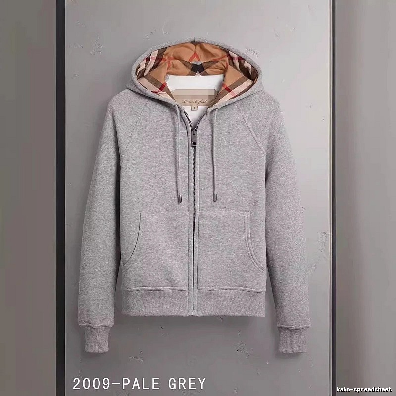 Burberry Classic Zip hoodie Gray Zip Check for Daily Styling