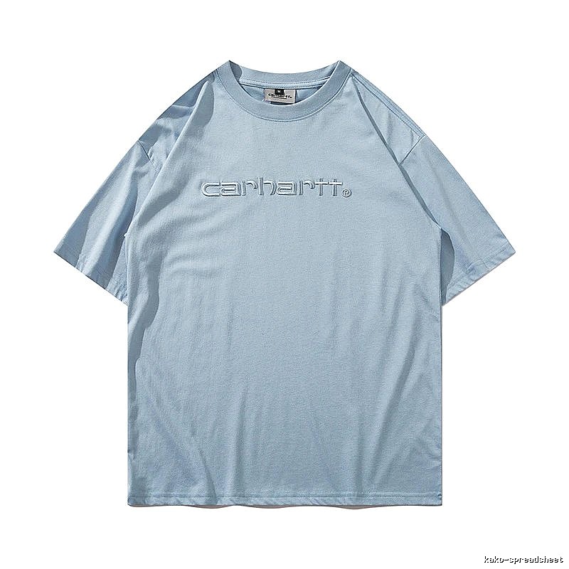 Carhartt Classic Logo T-shirt Light Blue Subtle for Daily Styling