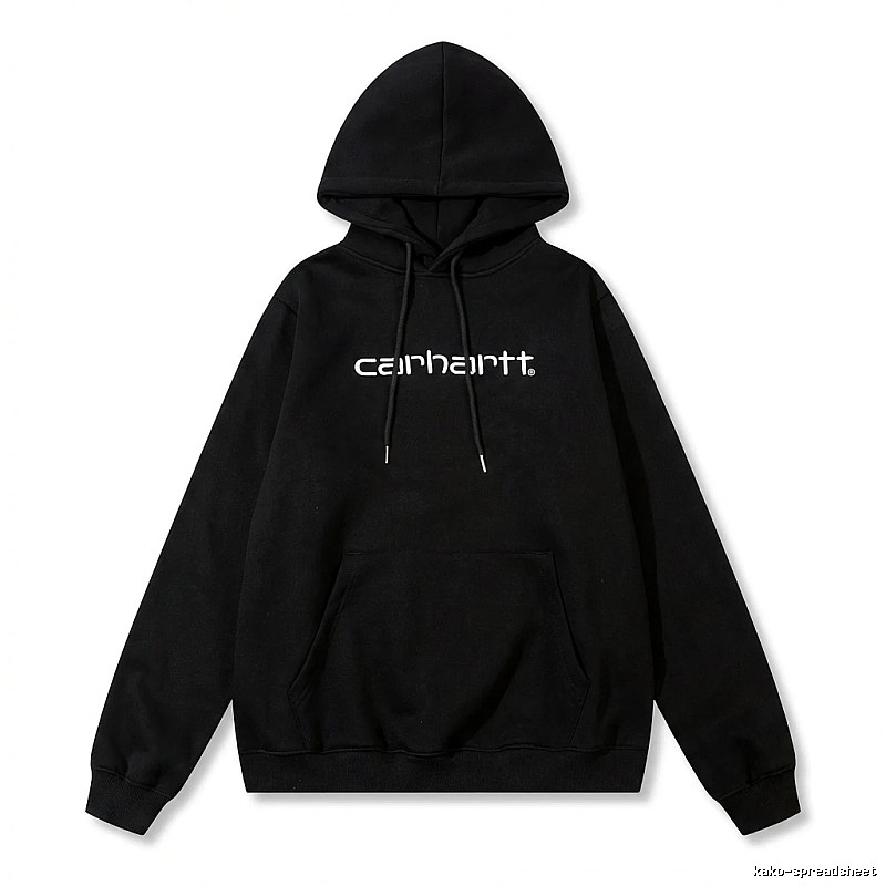 Carhartt simple-style black hoodie