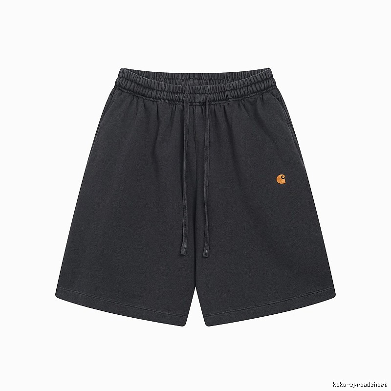 Carhartt Small Logo Workwear Style Carbon Black Casual Shorts