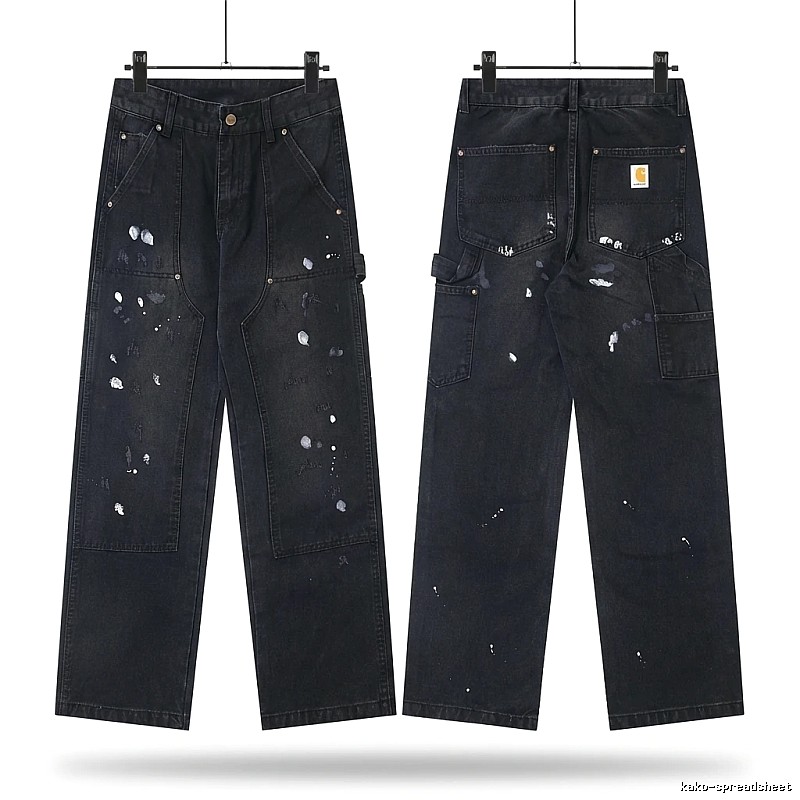 Carhartt workwear style black jeans