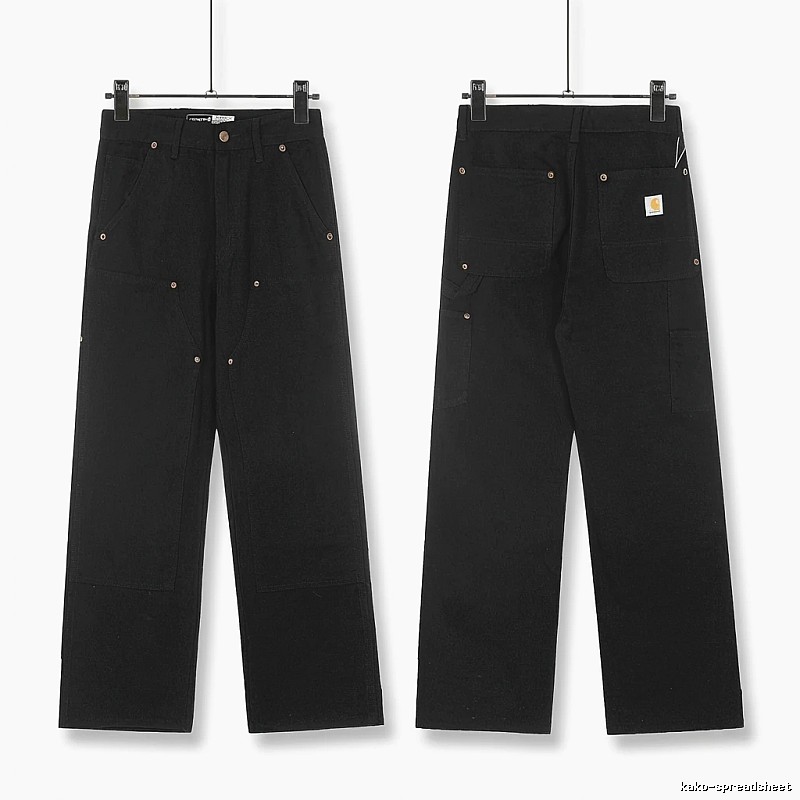 Carhartt workwear style black long trousers