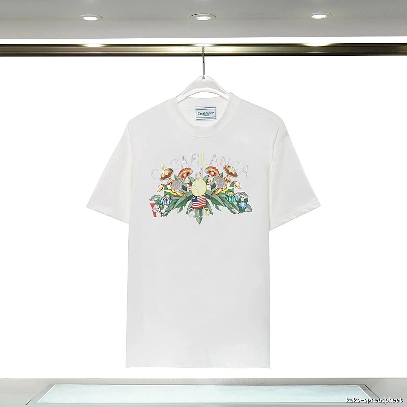 Casablanca Floral Print White T-shirt