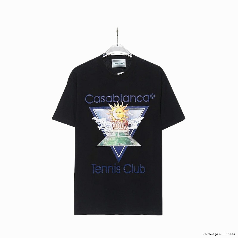 Casablanca retro style black T-shirt