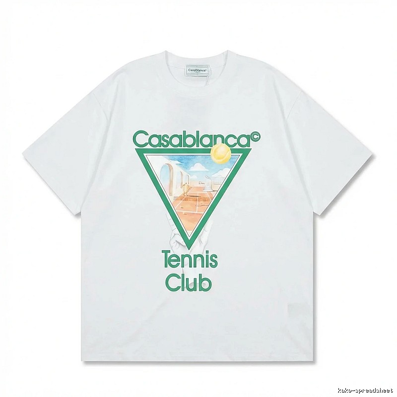 Casablanca Tennis Style White T-shirt