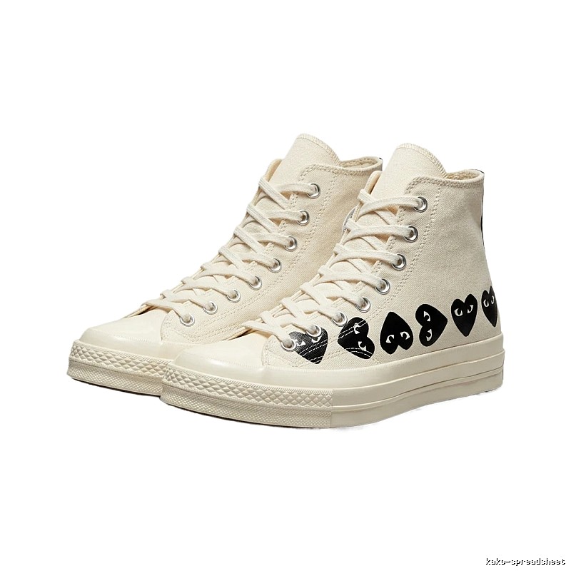 CDG Love High-top White Sneakers