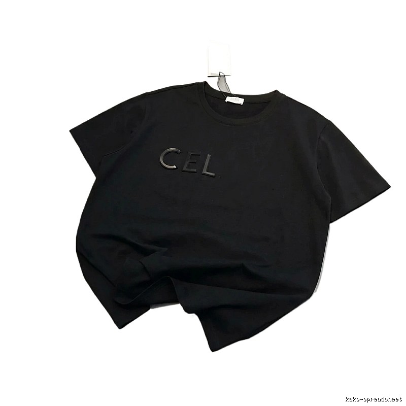 CELINE minimalist black T-shirt