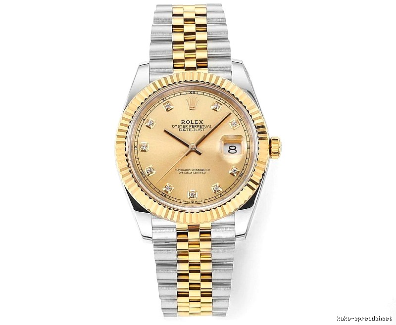 Champagne Dial Silver And Gold Rolex Two-Tone Datejust Watch