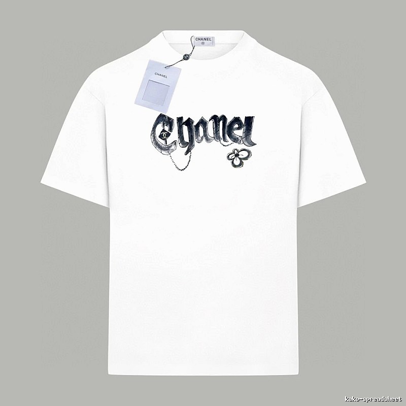 Chanel retro-style white T-shirt