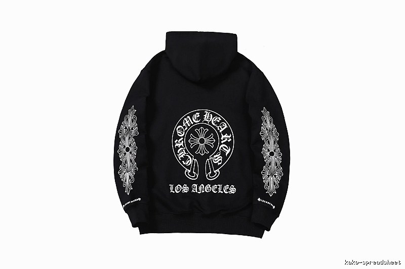 Chrome Hearts 2088-26 Black Cross Graphic Hoodie Streetwear Look