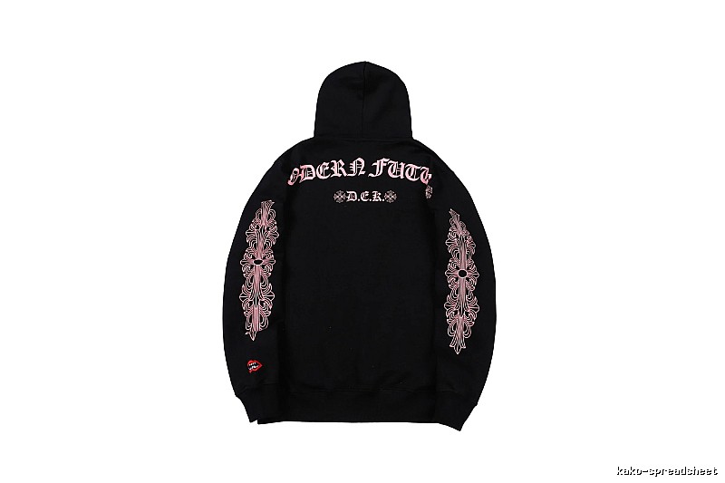 Chrome Hearts 2088-80 Black Cross Graphic Hoodie Statement Graphic